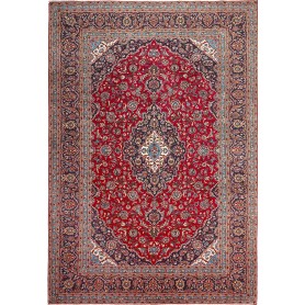 Tappeto Ardakan Persia Medaglione Rosso Blu 250x360 Cm