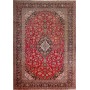 Tappeto Ardakan Persia Medaglione Rosso Blu Scuro 297x427 Cm