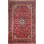 Tappeto Ardakan Persia Medaglione Rosso Blu 197x305 Cm
