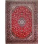 Tappeto Ardakan Persia Medaglione Rosso Blu Scuro 297x402 Cm