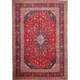 Tappeto Ardakan Persia Medaglione Rosso Blu 250x360 Cm