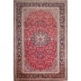 Tappeto Nadjafabad Persia Medaglione Rosso Blu 255x390 Cm
