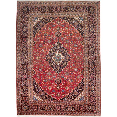 Tappeto Ardakan Persia Medaglione Rosso Blu 263x360 Cm