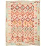 Tappeto Kilim Afghanistan Astratto Azzurro Corallo 156x197 C