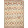 Tappeto Kilim Afghanistan Astratto Crema Terracotta 160x212
