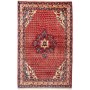Tappeto Medaglione Rosso Blu 101x162 Cm