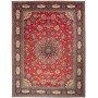 Tappeto Sarough Persia Medaglione Rosso Blu 298x390 Cm