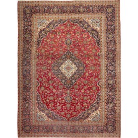 Tappeto Ardakan Persia Medaglione Rosso Blu 300x395 Cm