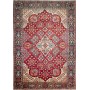 Tappeto Nadjafabad Persia Floreale Rosso Cremisi Blu Notte 2