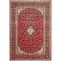 Tappeto Ardakan Persia Medaglione Rosso Blu Crema 247x357 Cm