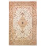 Tappeto Tabriz 70 Raj Persia Medaglione Avorio Beige 200x322