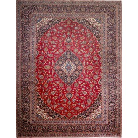 Tappeto Ardakan Persia Medaglione Rosso Blu 293x385 Cm