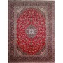 Tappeto Ardakan Persia Medaglione Rosso Blu Scuro 305x405 Cm