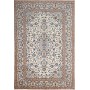 Tappeto Kashan Persia Medaglione Crema Blu 200x304 Cm