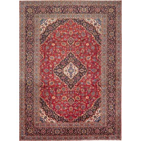 Tappeto Ardakan Persia Medaglione Rosso Blu 273x385 Cm