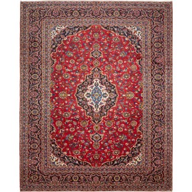 Tappeto Ardakan Persia Medaglione Rosso Blu 305x380 Cm