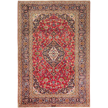 Tappeto Ardakan Persia Medaglione Rosso Blu 205x304 Cm