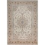 Tappeto Kashan Persia Medaglione Crema Beige 240x348 Cm