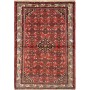 Tappeto Geometrico Rosso Blu 105x155 Cm
