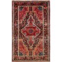 Tappeto Geometrico Rosso Blu Scuro 113x186 Cm