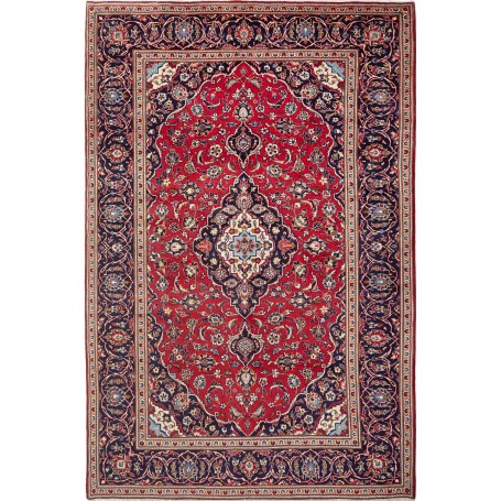 Tappeto Ardakan Persia Medaglione Rosso Blu 192x295 Cm