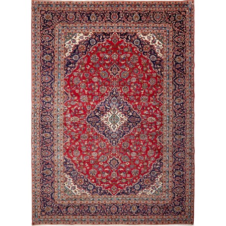 Tappeto Ardakan Persia Medaglione Rosso Blu 295x408 Cm
