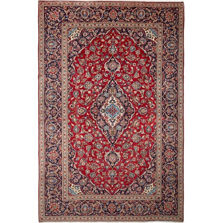Tappeto Ardakan Persia Medaglione Rosso Blu 200x303 Cm