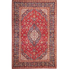 Tappeto Ardakan Persia Medaglione Rosso Blu 202x310 Cm