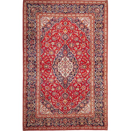 Tappeto Ardakan Persia Medaglione Rosso Blu 202x310 Cm