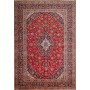 Tappeto Ardakan Persia Medaglione Rosso Blu Scuro 245x358 Cm