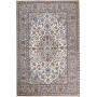 Tappeto Kashan Persia Medaglione Avorio Blu 200x303 Cm