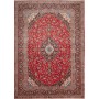 Tappeto Ardakan Persia Medaglione Rosso Blu 252x355 Cm