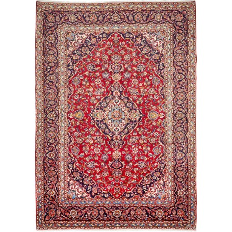 Tappeto Ardakan Persia Medaglione Rosso Blu 250x357 Cm