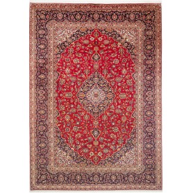 Tappeto Ardakan Persia Medaglione Rosso Blu 250x355 Cm