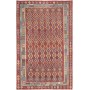 Tappeto Kilim Afghanistan Astratto Rosso Blu 312x499 Cm