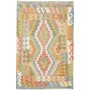 Tappeto Kilim Afghanistan Geometrico Multi-colore Vivace 97x