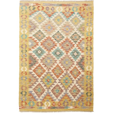 Tappeto Kilim Afghanistan Geometrico Multicolore Pastello Ca