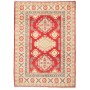 Tappeto Kazak Pakistan Astratto Rosso Crema 130x181 Cm