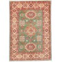 Tappeto Kazak Pakistan Geometrico Verde Acqua Rosso 105x150