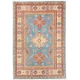 Tappeto Kazak Pakistan Astratto Azzurro Rosso 99x148 Cm