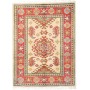 Tappeto Kazak Pakistan Geometrico Crema Rosso 65x85 Cm