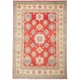 Tappeto Kazak Pakistan Medaglione Rosso Crema 204x297 Cm