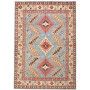 Tappeto Kazak Pakistan Astratto Azzurro Rosso 150x212 cm