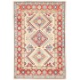 Tappeto Kazak Pakistan Astratto Crema Rosso 101x152 Cm
