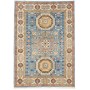 Tappeto Kazak Afghanistan Geometrico Azzurro Beige 123x173 C