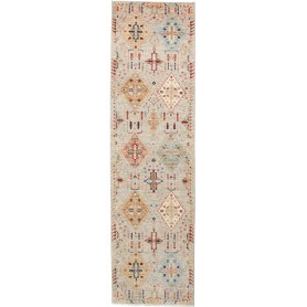 Tappeto Tribal Pakistan Astratto Grigio Chiaro Terracotta 80