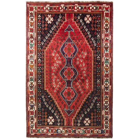 Tappeto Shiraz Persia Geometrico Rosso Blu 160x248 Cm