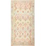 Tappeto Kilim Afghanistan Geometrico Crema Pastello 106x199