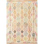 Tappeto Kilim Afghanistan Geometrico Multicolore Pastello 12
