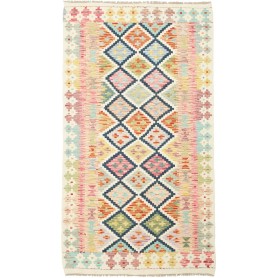 Tappeto Kilim Afghanistan Geometrico Multicolore Pastello Cr